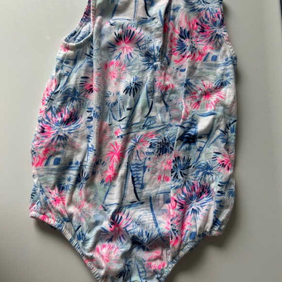 Lilly Pulitzer sea to shining sea baby bubble romper size 12-18 months RARE - Picture 3 of 3